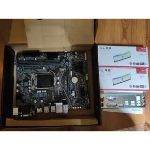 技嘉 H410m S2H V3 主板(第 10 代)+ 16GB DDR4 RGB Ram 組合(二手)