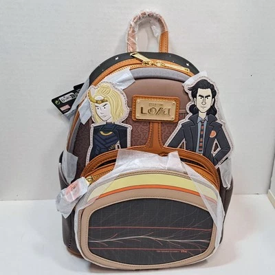 Disney Loungefly Marvel Loki TVA Timeline Multiverse Lenticular Mini Backpack