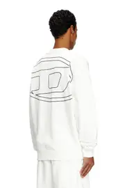 [Diesel] Diesel - Sweatshirt with logo embroidery - Sweaters - Man - White 3XL White