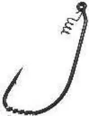 Gamakatsu 296416 6/0 2Ct Ewg Black Superline Springlock Hook