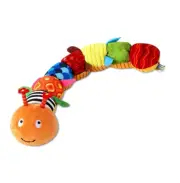 Baby Rattle Musical Caterpillar Worm Soft Infant Plush Toys Educational Interact