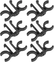 Toddmomy 6pcs Double Trekking Pole Clips Shape Buckle Connectors for Hiking Poles and Buckle Clips for Outdoor Activities and Camping