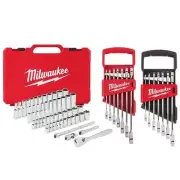 Milwaukee 1/4 in. Drive SAE/Metric Ratchet/Socket/ Combination Ratcheting Wrench