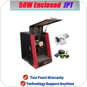MCWlaser 20W 30W 50W Fiber Laser Marking Machine Enclosed Engraver & Rotary
