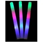 100 PCS LED Light Up Foam Sticks Baton Wands Party Rave Tube Soft Glow Wand