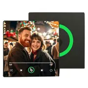 Customized Music Fridge Magnet Personalized Music Fridge Sticker Can Play Songs Refrigerator Magnets for Music Lover B Photo Color