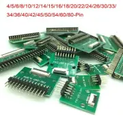 16/18/20/22/24/26/30 Pin 0.5mm FFC FPC Flat cable Socket breakout board 90° Pin