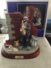 1998 Emmett Kelly Figurine “Jazz” Artist SIGNED LE #0796/1500