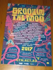 GROOVIN THE MOO 2017 Australian Tour Laminated Poster THE WOMBATS VIOLENT SOHO