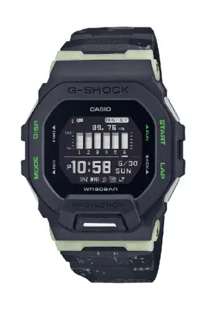 Casio G-Shock Digital G-Squad Black Resin Strap Men Watch GBD-200LM-1DRH