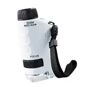 ABS Kids Mini Pocket Microscope 60-120x Handheld Magnification Lens with LED