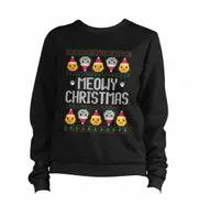 Meowy Christmas Sweatshirt Pullover Sweater CrewneckHoodie sweatshirt