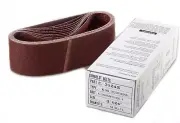 3" X 24" 80 Grit Sanding Belts- Box of 10, 64666