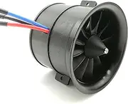 70MM EDF 6S 2300KV 2240G Thrust Belt 12 Blades Electric Ducted Fan for Aircraft Model Aircraft Jet Enging