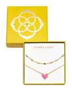 Kendra Scott Ari Haven Enamel Heart Necklaces, Set of 2