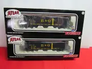 2 HO B&O ATLAS 70-TON 9-PANEL HOPPERS #12734 & #12788 MINT