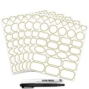 Clear Labels for Jars 180pcs Waterproof Removable Transparent Write-on Label ...