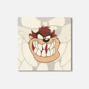Looney Tunes Cartoon Taz 4'' X 4'' Square Wooden Coaster