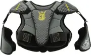 Brine Youth LoPro Prodigy Lacrosse Shoulder Pads Black Gray Small
