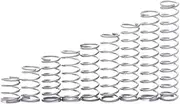 10PCS 0.8mm Wire Diameter Compression Spring 304 Stainless Steel Pressure Spring Return Spring 14mm Outside Diameter L=10-50mm(0.8x14x10mm)