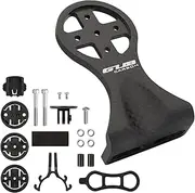 Cycling Bike Computer Mount Holder Out Front Carbon Fiber Bike Speedometer Holder for // with Camera Adapter and Flashlight Holder