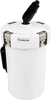 Dynamic Power 400L/H Aquarium Filter, Energy Efficient, Multi-Level Filtration System, Adjustable Water Flow, for Freshwater & Saltwater Aquariums up to 90L