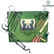Farrier's Choice Horse Grooming Kit Set 10 Tools Custom Made High Quality