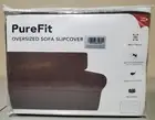 PureFit Stretch Oversized Sofa Slipcover Spandex - Non-Slip Soft - Chocolate