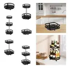360° Rotating Storage Rack, Turntable Organizer for Cabinet, Spice Rack