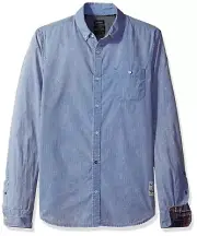 Buffalo David Bitton Men's Cotton Savino Shirt, Faded Mirage, Size M, MSRP $69.