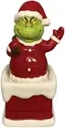 Dr. Seuss The Grinch Santa and Chimney Salt and Pepper Shaker Set RRP $74.95