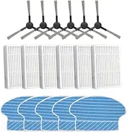 Side Brushes & Filter Compatible with MyGenie X750 X990,ZX1000,P1 P2 P3 Robot Vacuum Cleaner Replacement Robot Sweeper Spare Part