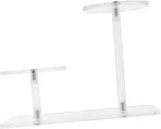 NOLITOY Portable Acrylic Display Riser Multilayer Cake Dessert Showcase Modern Jewelry Stand Acrylic Space-Saving