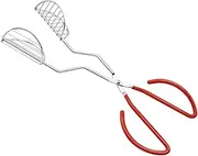 Zerodeko Stainless Steel Taco Clip Kitchen Tongs Pancake Clip Red Handle for Serving Tacos