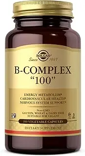 Solgar – B-Complex “100” Vegetable Capsules, 100 Count – Promotes Energy Metabolism