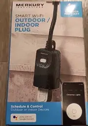 Merkury Innovations Indoor/Outdoor Wi-Fi Smart Plug - D3