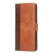 For Iphone 11 Pro Leather Case With Card Slots and Holder and Wallet(Brown)