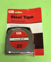 GB GARDNER BENDER MT-25 25FT TAPE MEASURE PRECISION STEEL TAPE *MADE IN USA*