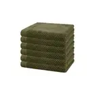 6pc Bambury 33x33cm Angove Face Washer Olive Soft Bathroom Towel Cotton