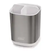 EasyStore Steel Toothbrush Caddy/Storage Bathroom Organiser White Joseph Joseph