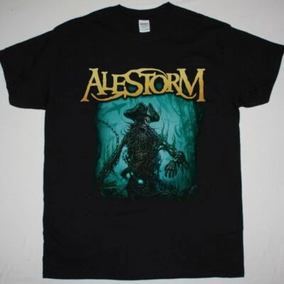 Vintage Alestorm NO GRAVE BUT THE SEA Cotton Black S-234XL Unisex Shirt AG010