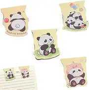 GGUFAY Pack of 4 Magnetic Bookmarks for Children, Panda Design, Cute Cartoon Bookmarks for Books, Notebooks & Gifts