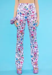 [Dolls Kill x The Powerpuff Girls] Little Angels Satin Flare Pants