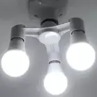 3 in 1/4 in 1/5 in 1 E27 to E27 Base Socket Splitter LED Light Lamp Bulb