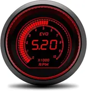 SKMWLMRAJ Digital 2" 52mm Turbo Pressure Gauge Car Turbo Boost Gauge PSI Water Temp Oil Temperature Oil Pressure Gauge Voltmeter Meter Boost Meter(Tachometer)