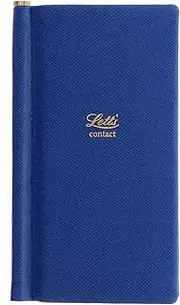 Letts Of London Legacy Slim Pocket Address Book, Blue