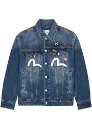 Evisu Inari Mask Logo Denim Jacket - Indigo - L L