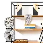 Melting Clock Deformation Clock Roman Number Gifts for Art Lovers (Gold)