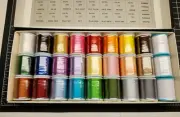 Janome Embroidery Thread No. 1 - 27 Spools - Japan New Including 3 Bobbin Spools