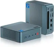 Mini PC i5 Windows 11 Pro BOSGAME P2 Mini PC Intel Core i5-12600H 32GB DDR4 3200 Mhz 512GB M.2 Nvme PCIe SSD | Dual RJ45 LAN | HDMI | DP | USB-C (PD 3.0) | Wi-Fi 6 | Bluetooth 5.2 | USB 3.2 |